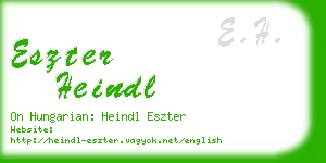 eszter heindl business card